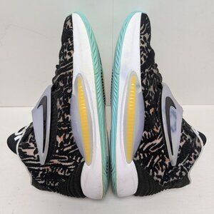 Nike Men's KD 14 Basketball Shoes Black Floral Blue CW3935-001 Size 8.5